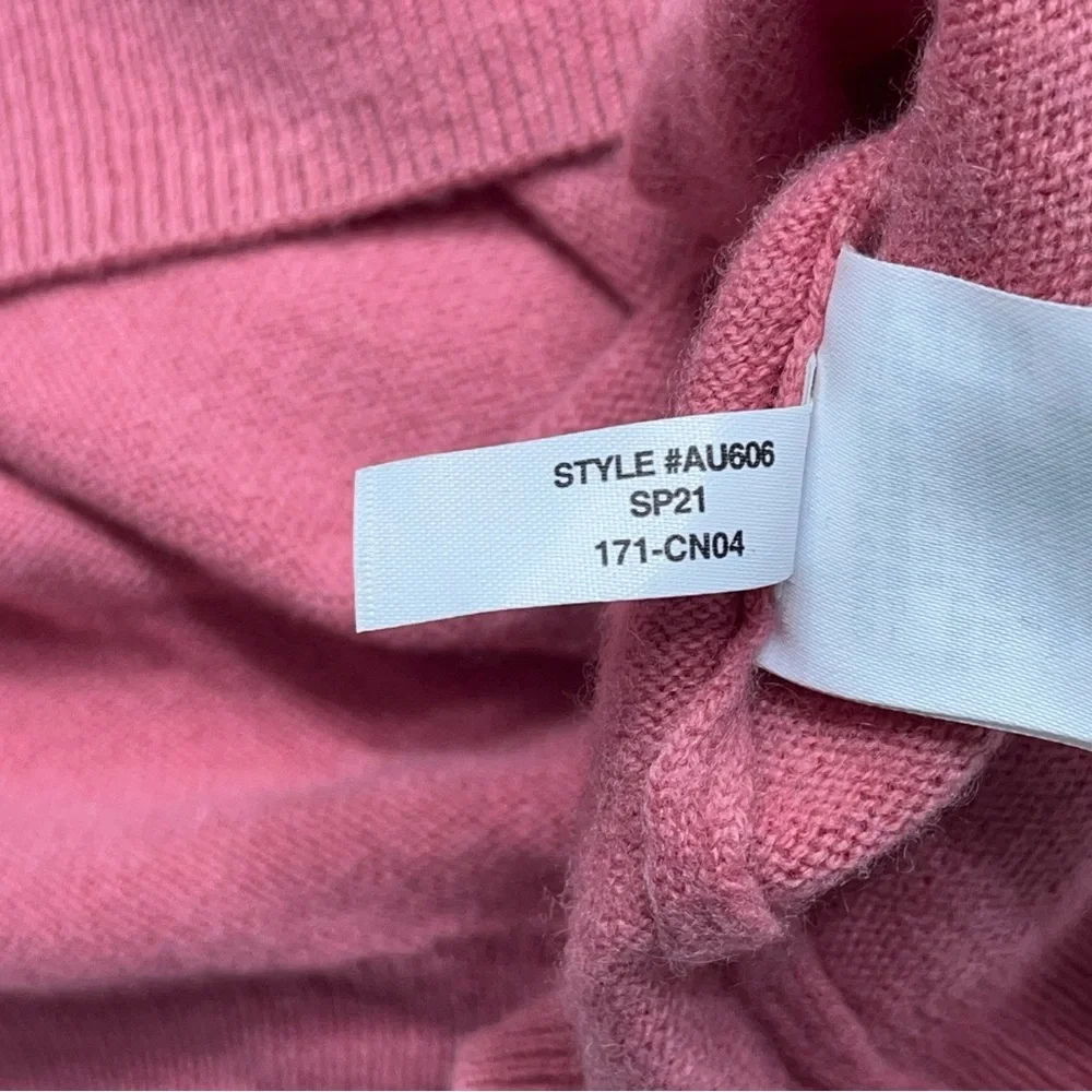J.Crew Crewneck Boyfriend Cashmere Sweater Womens XXS Oversized in Pink